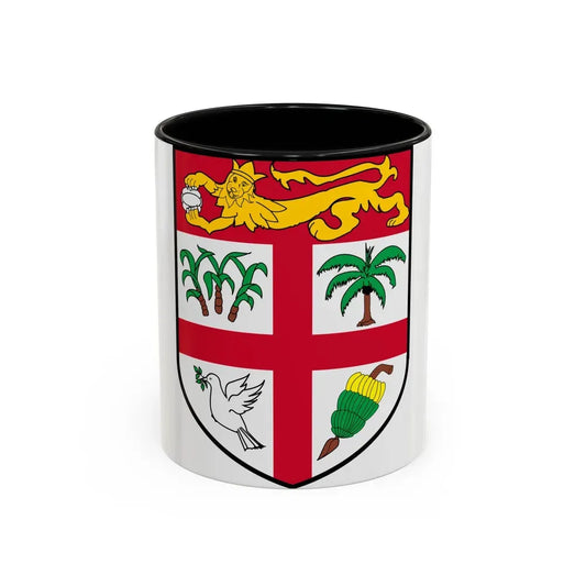 Coat of arms of Fiji 2 - Accent Coffee Mug 11oz Black - Go Mug Yourself