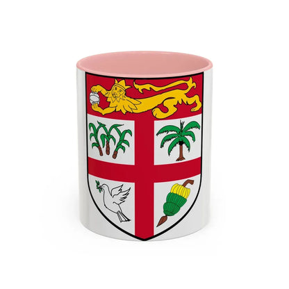 Coat of arms of Fiji 2 - Accent Coffee Mug 11oz Pink - Go Mug Yourself
