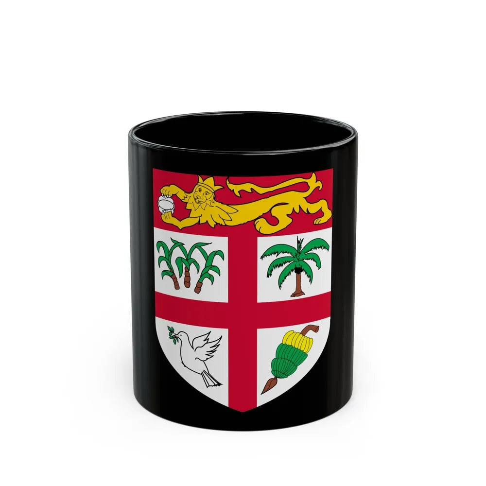 Coat of arms of Fiji 2 - Black Coffee Mug-11oz-Go Mug Yourself