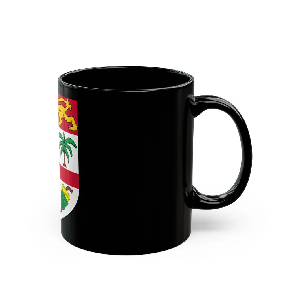 Coat of arms of Fiji 2 - Black Coffee Mug-Go Mug Yourself