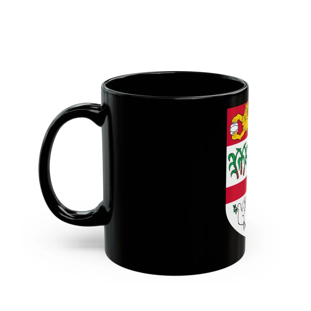 Coat of arms of Fiji 2 - Black Coffee Mug-Go Mug Yourself