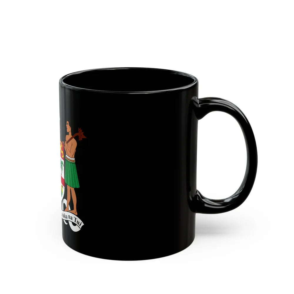 Coat of arms of Fiji - Black Coffee Mug-Go Mug Yourself