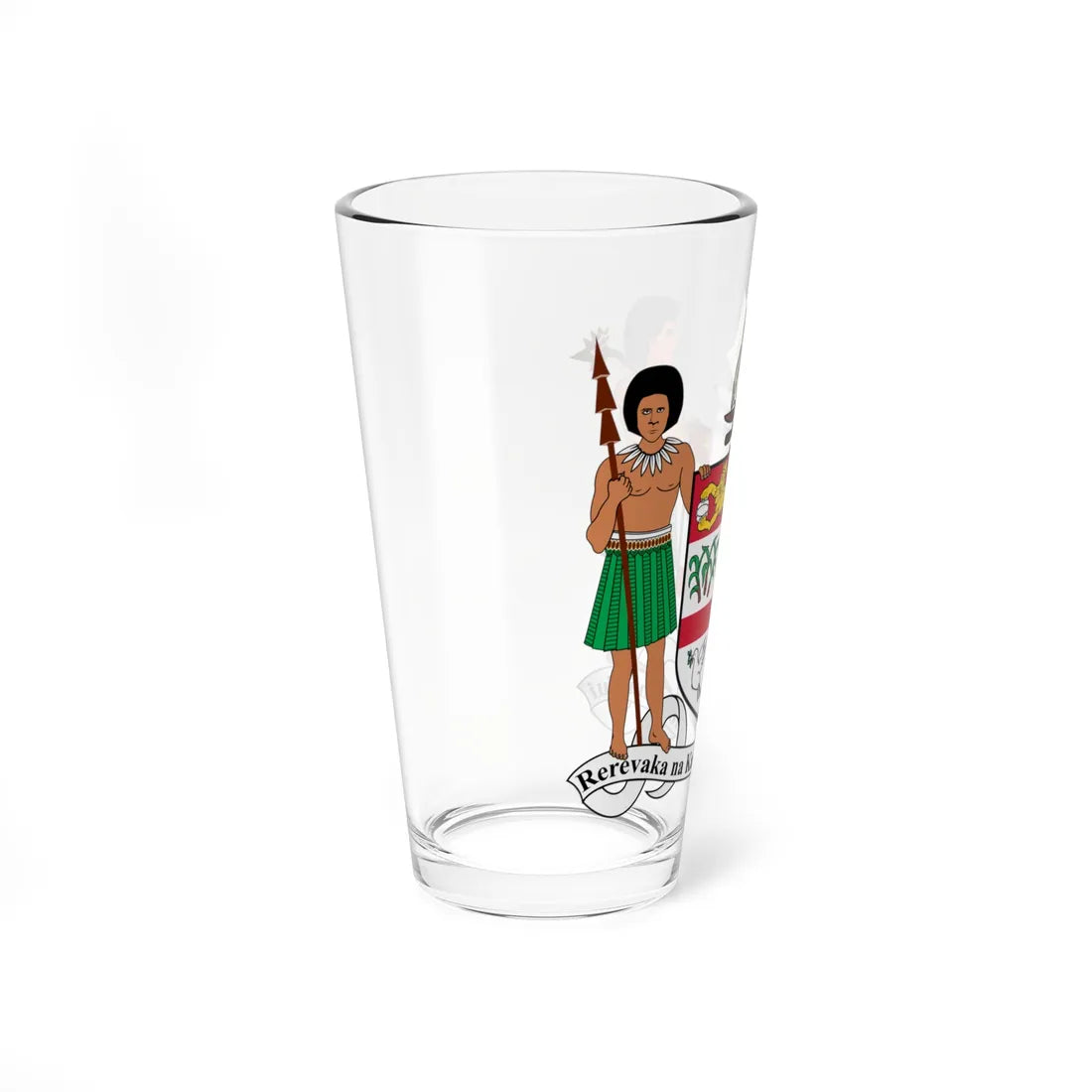 Coat of arms of Fiji (Fiji) (Coat of Arms) Pint Glass 16oz - Go Mug Yourself