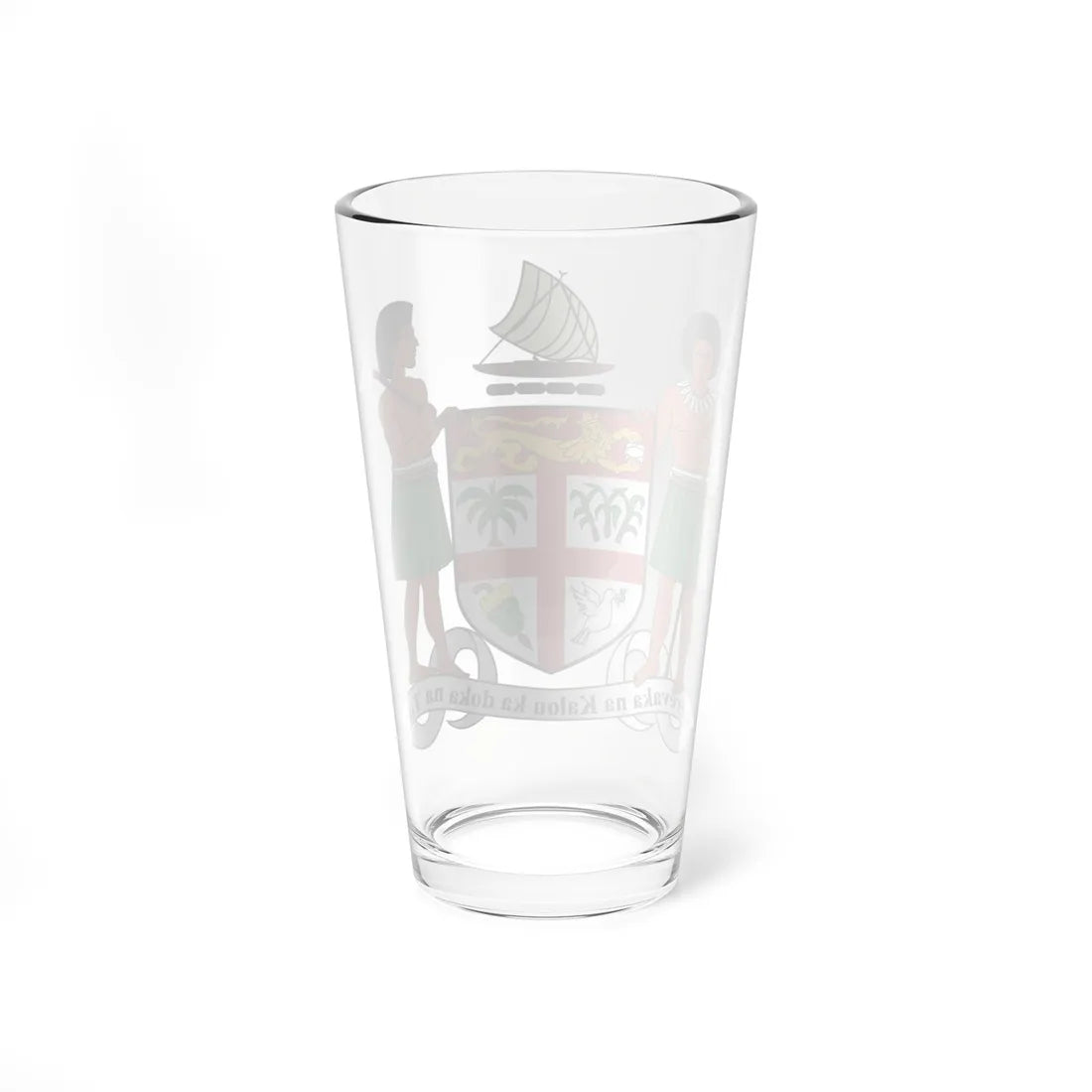 Coat of arms of Fiji (Fiji) (Coat of Arms) Pint Glass 16oz - Go Mug Yourself