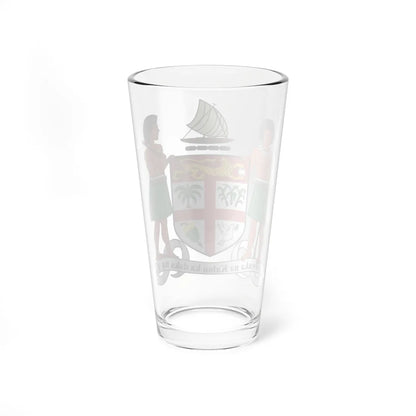 Coat of arms of Fiji (Fiji) (Coat of Arms) Pint Glass 16oz - Go Mug Yourself