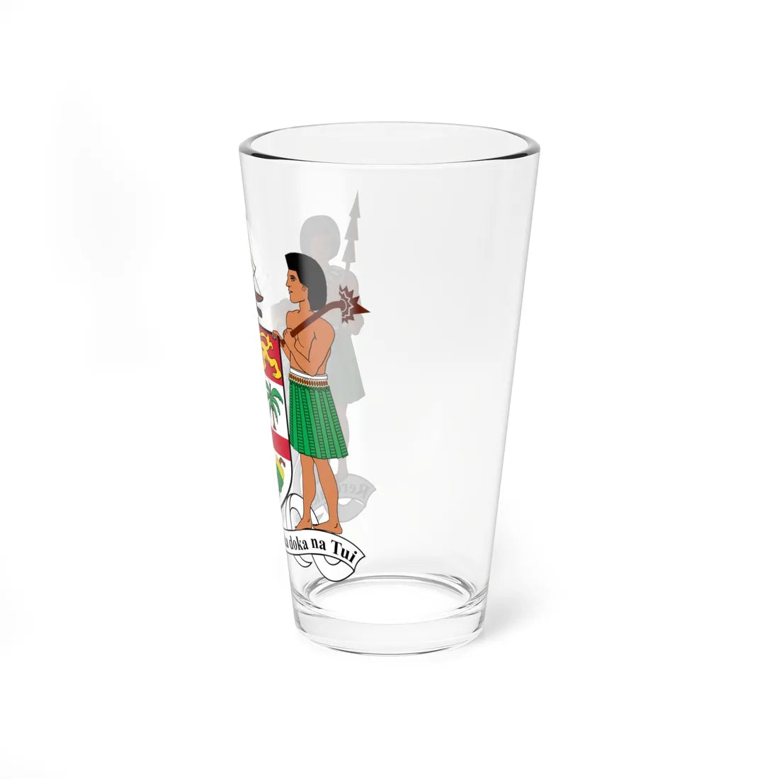 Coat of arms of Fiji (Fiji) (Coat of Arms) Pint Glass 16oz - Go Mug Yourself