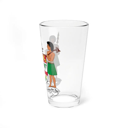 Coat of arms of Fiji (Fiji) (Coat of Arms) Pint Glass 16oz - Go Mug Yourself