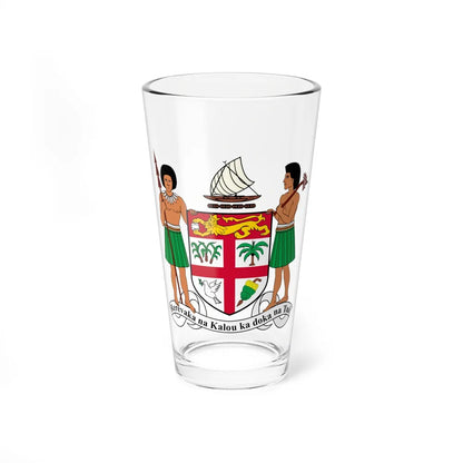 Coat of arms of Fiji - Pint Glass 16oz-16oz-Go Mug Yourself