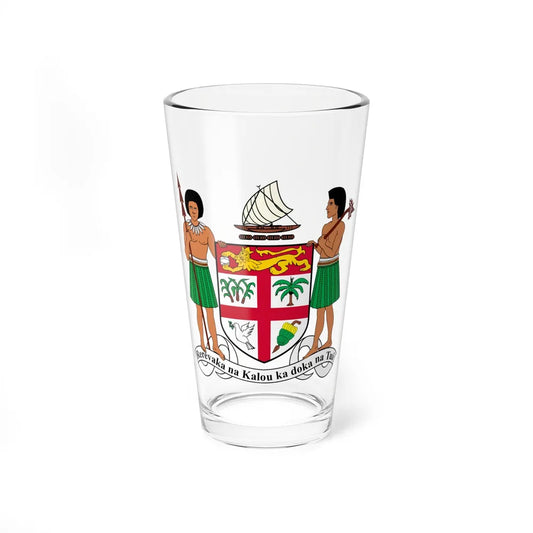 Coat of arms of Fiji - Pint Glass 16oz-16oz-Go Mug Yourself