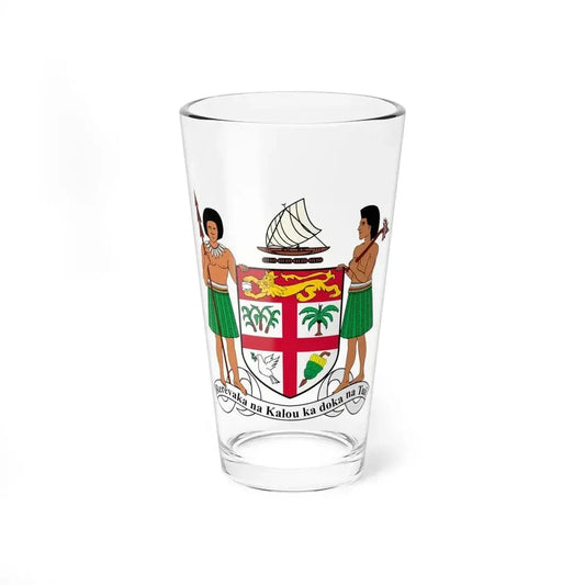 Coat of arms of Fiji - Pint Glass 16oz 16oz - Go Mug Yourself