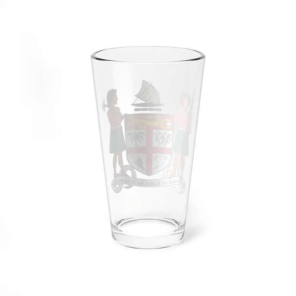 Coat of arms of Fiji - Pint Glass 16oz-Go Mug Yourself