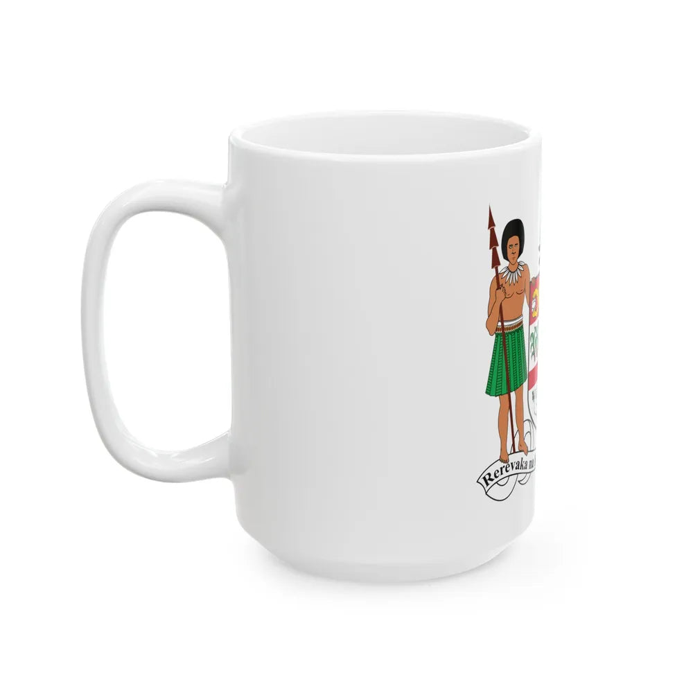 Coat of arms of Fiji - White Coffee Mug-Go Mug Yourself