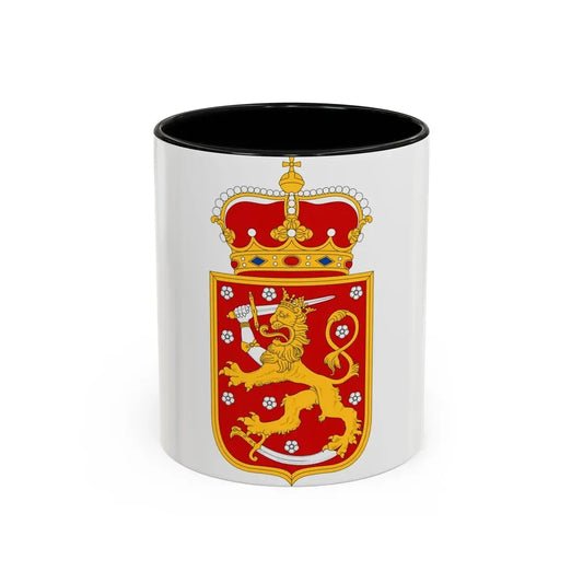 Coat of arms of Finland 1918 - Accent Coffee Mug 11oz Black - Go Mug Yourself