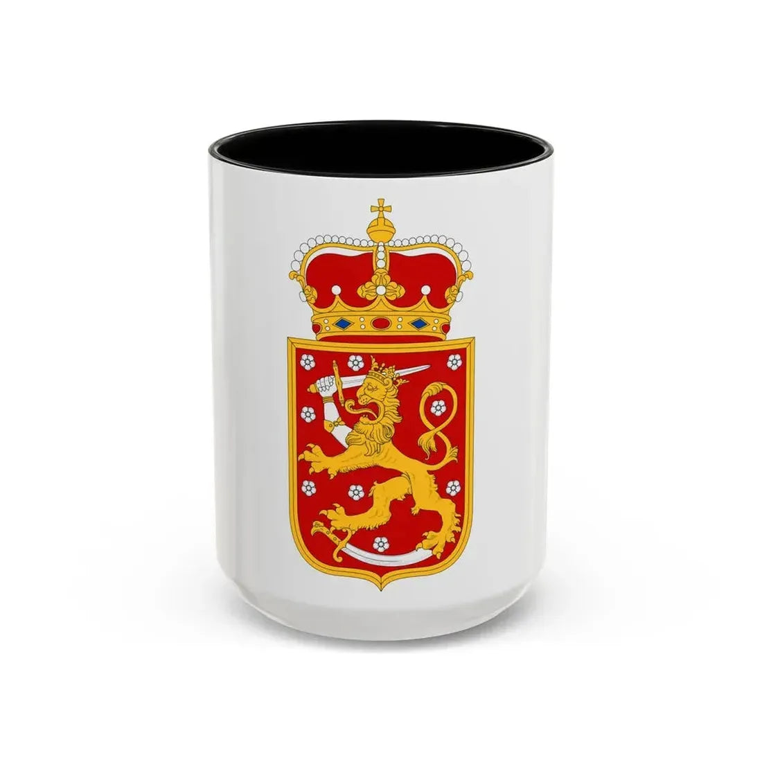Coat of arms of Finland 1918 - Accent Coffee Mug 15oz Black - Go Mug Yourself