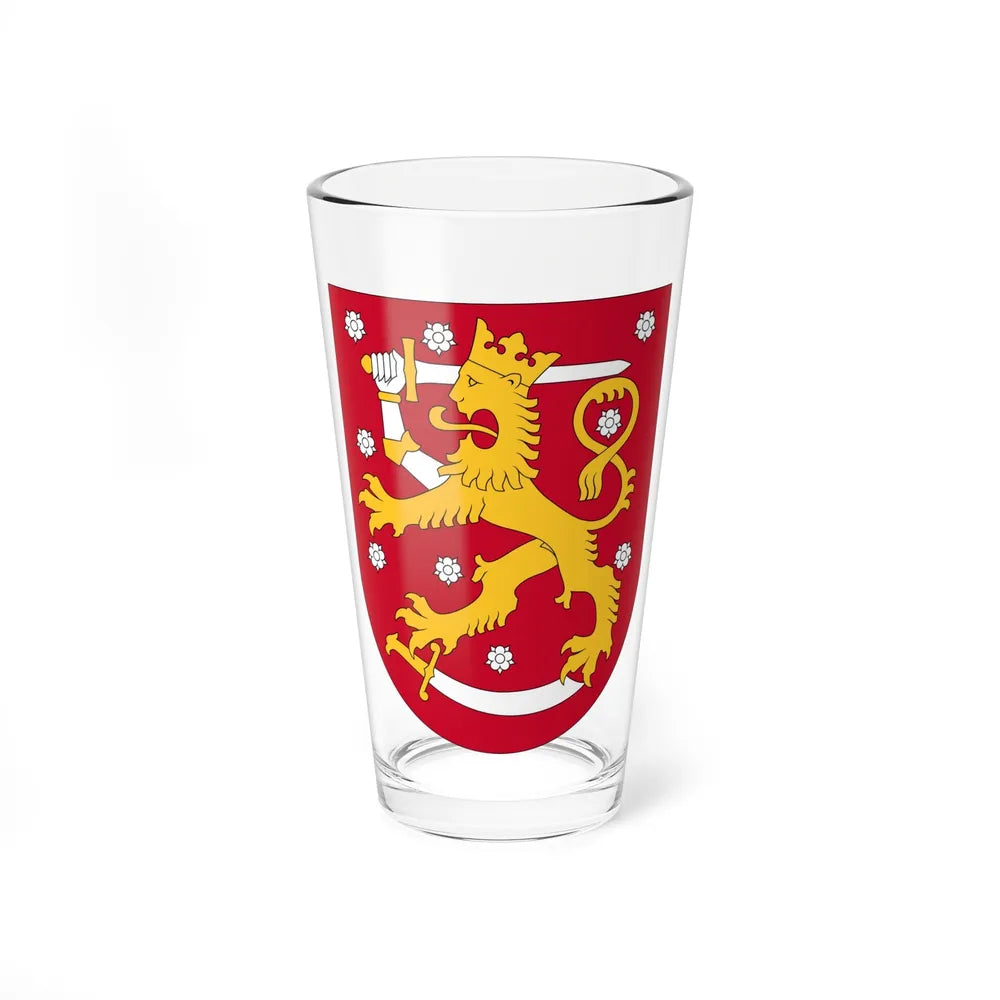 Coat of arms of Finland - Pint Glass 16oz-16oz-Go Mug Yourself