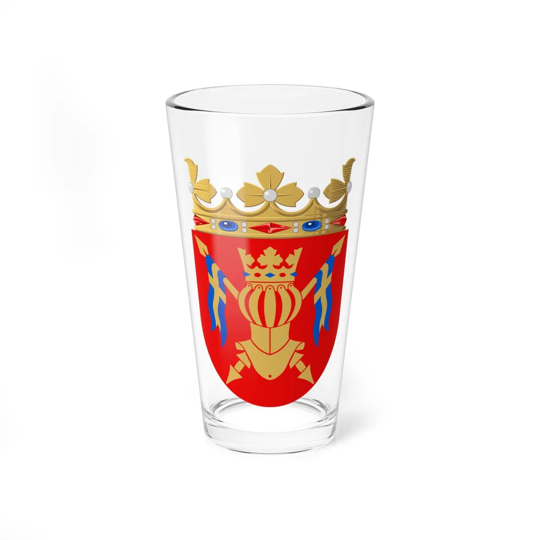 Coat of Arms of Finland Proper (Finland) (Coat of Arms) Pint Glass 16oz 16oz - Go Mug Yourself