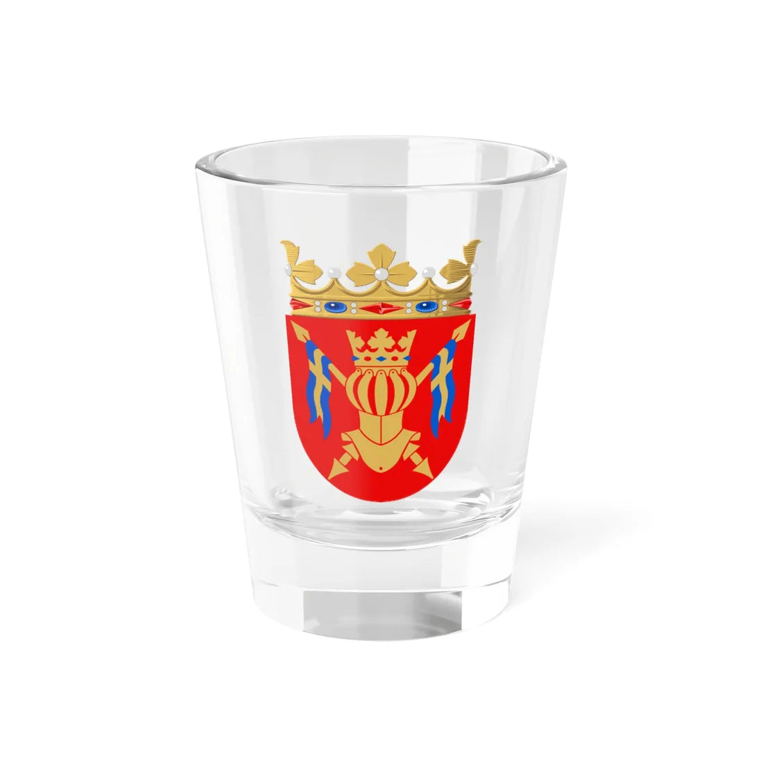 Coat of Arms of Finland Proper (Finland) (Coat of Arms) Shot Glass 1.5oz 1.5oz - Go Mug Yourself