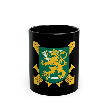 Coat of Arms of Finnish Ground Force - Black Coffee Mug-11oz-Go Mug Yourself