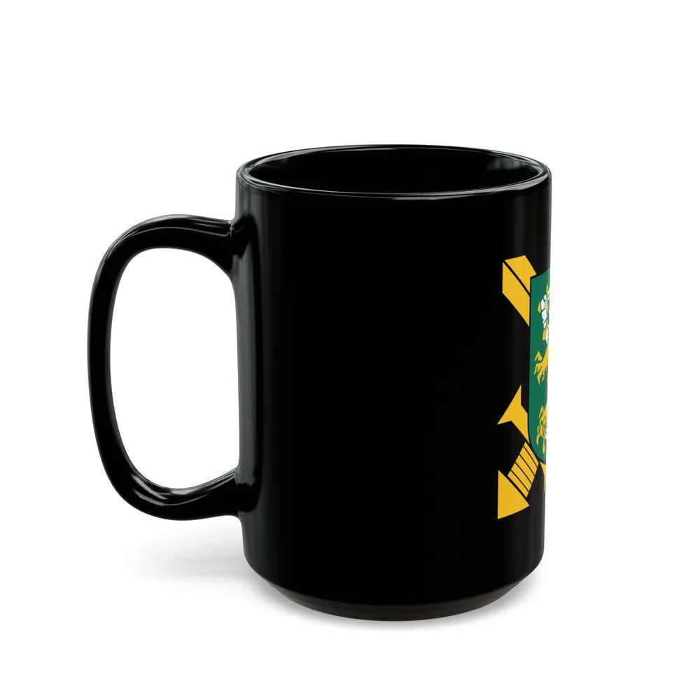 Coat of Arms of Finnish Ground Force - Black Coffee Mug-Go Mug Yourself