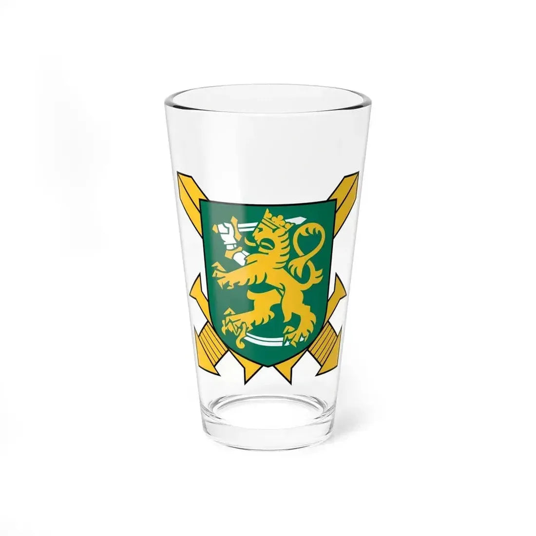 Coat of Arms of Finnish Ground Force - Pint Glass 16oz 16oz - Go Mug Yourself