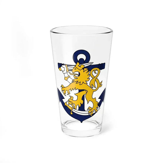 Coat of Arms of Finnish Navy - Pint Glass 16oz 16oz - Go Mug Yourself