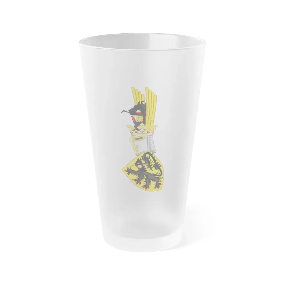 Coat of Arms of Flanders - Frosted Pint Glass 16oz Default Title - Go Mug Yourself