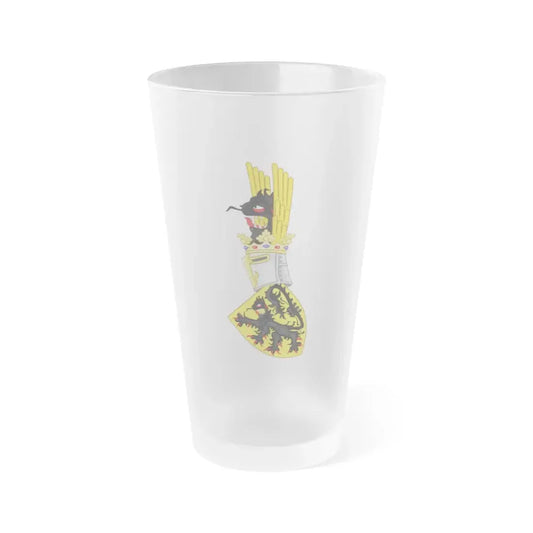 Coat of Arms of Flanders - Frosted Pint Glass 16oz Default Title - Go Mug Yourself