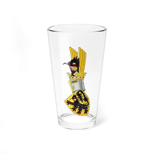 Coat of Arms of Flanders - Pint Glass 16oz 16oz - Go Mug Yourself