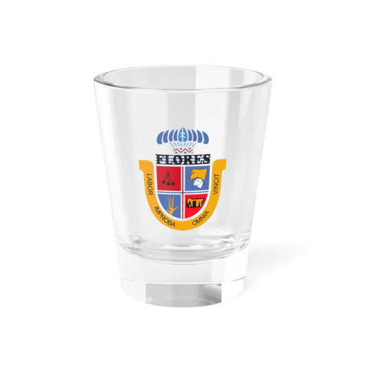 Coat of arms of Flores Department (Uruguay) (Coat of Arms) Shot Glass 1.5oz 1.5oz - Go Mug Yourself