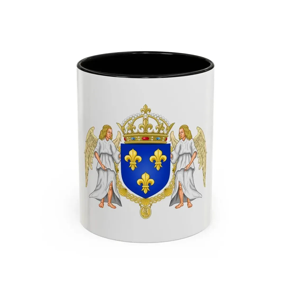 Coat of arms of France 1515-1578 - Accent Coffee Mug 11oz Black - Go Mug Yourself