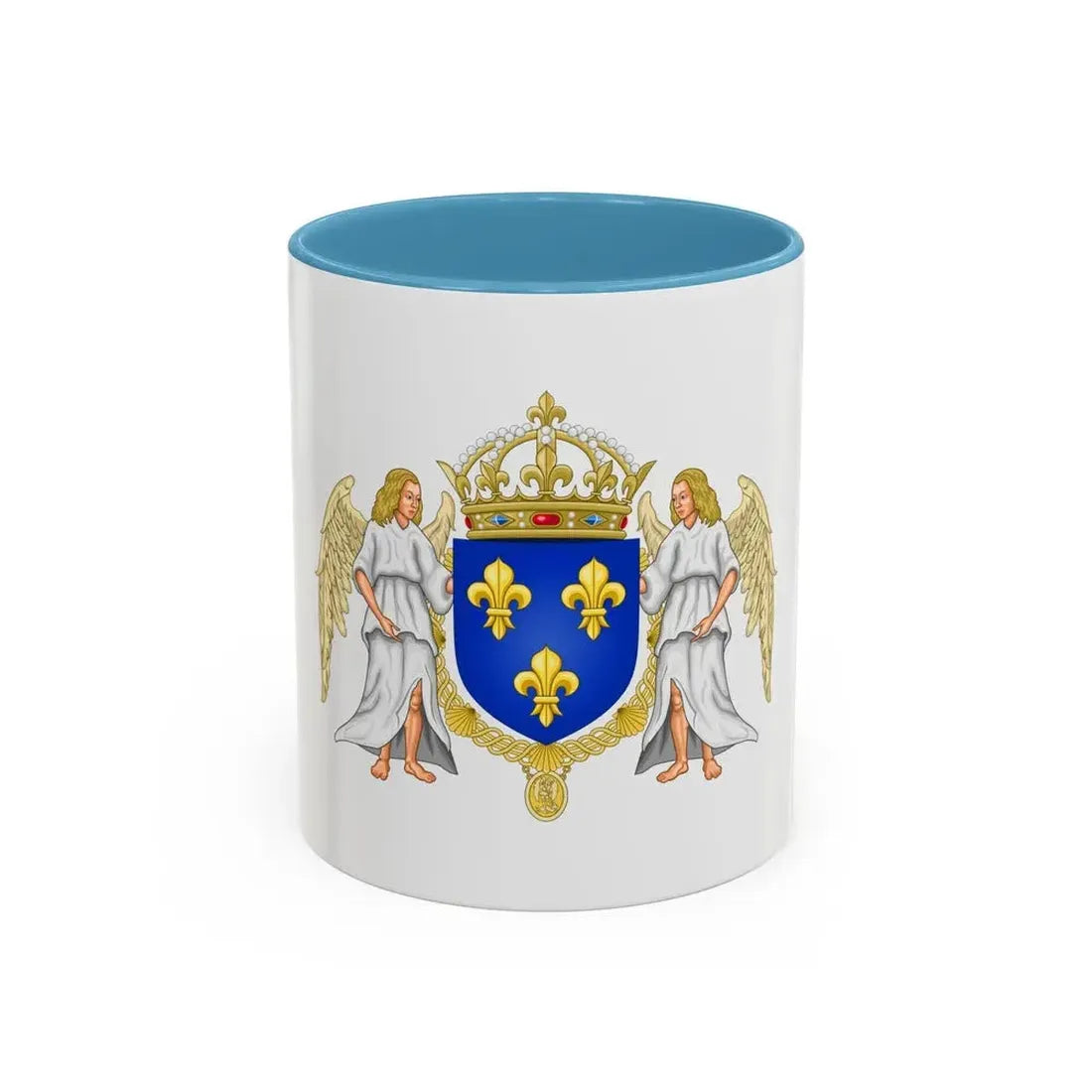 Coat of arms of France 1515-1578 - Accent Coffee Mug 11oz Light Blue - Go Mug Yourself
