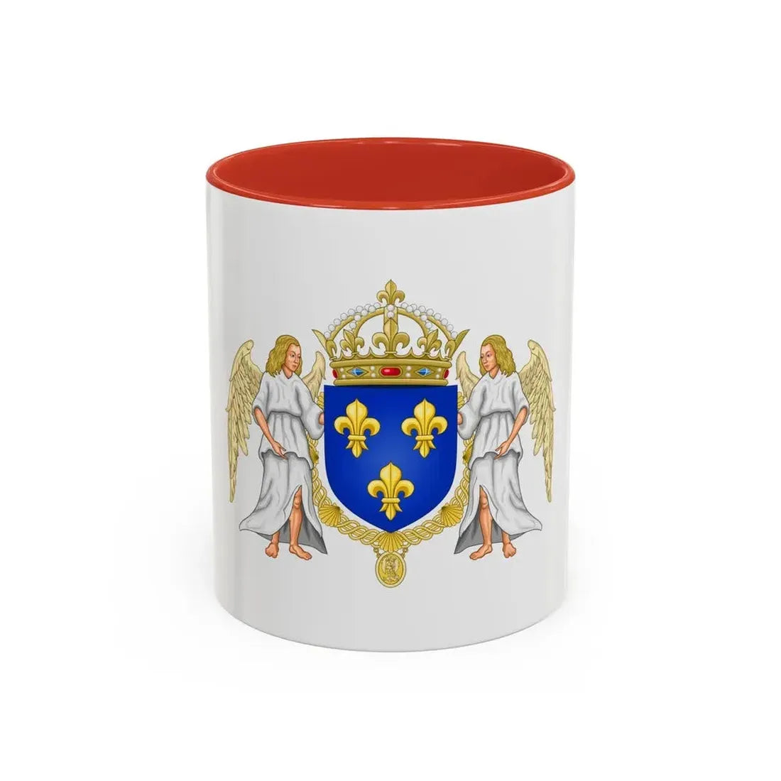 Coat of arms of France 1515-1578 - Accent Coffee Mug 11oz Red - Go Mug Yourself