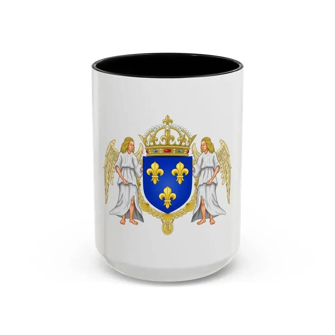 Coat of arms of France 1515-1578 - Accent Coffee Mug 15oz Black - Go Mug Yourself