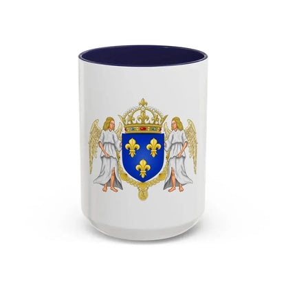 Coat of arms of France 1515-1578 - Accent Coffee Mug 15oz Navy - Go Mug Yourself