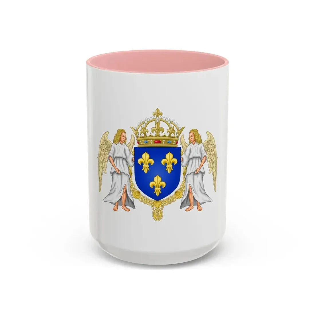 Coat of arms of France 1515-1578 - Accent Coffee Mug 15oz Pink - Go Mug Yourself