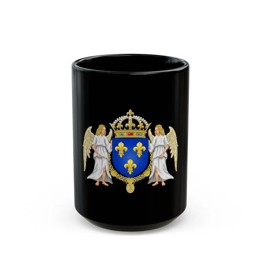 Coat of arms of France 1515-1578 - Black Coffee Mug-15oz-Go Mug Yourself