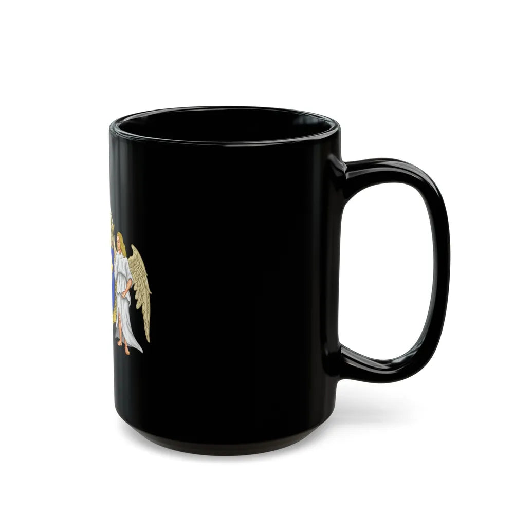 Coat of arms of France 1515-1578 - Black Coffee Mug-Go Mug Yourself