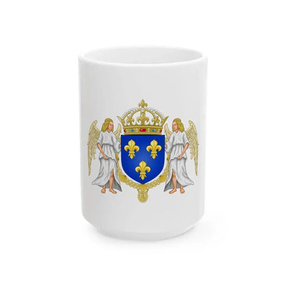 Coat of arms of France 1515-1578 - White Coffee Mug 15oz - Go Mug Yourself
