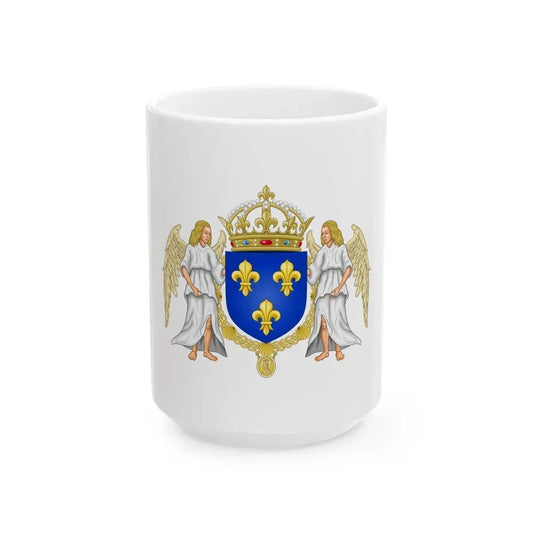 Coat of arms of France 1515-1578 - White Coffee Mug 15oz - Go Mug Yourself