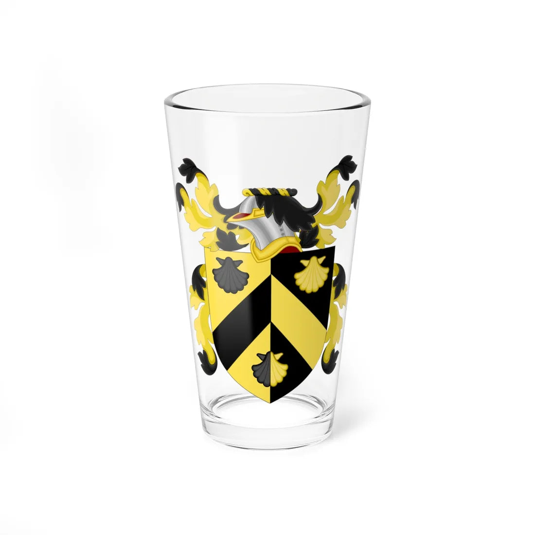 Coat of Arms of Francis Brinley (United States) (Coat of Arms) Pint Glass 16oz 16oz - Go Mug Yourself
