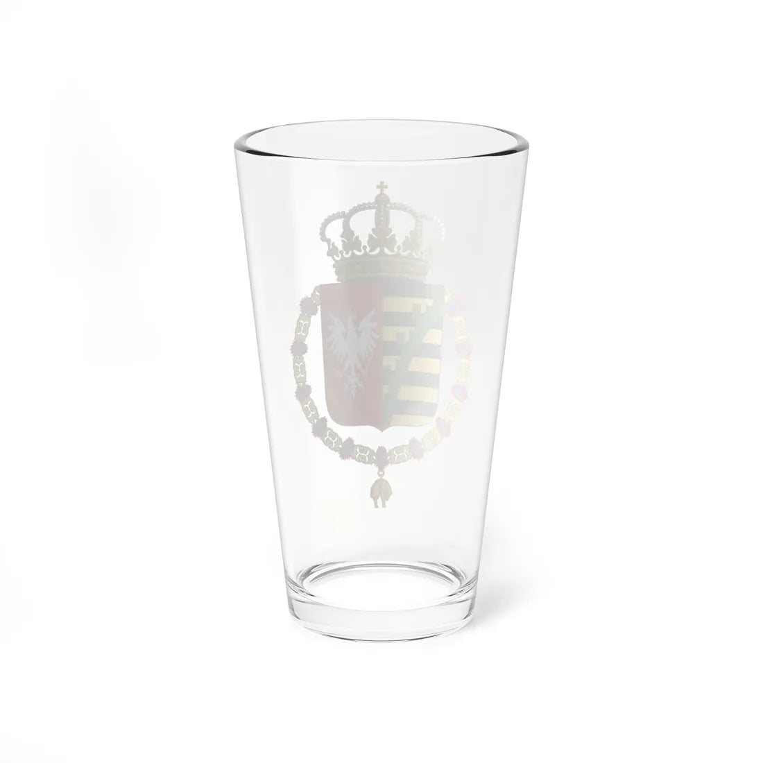 Coat of Arms of Frederick Augustus I of Saxony Order of the Golden Fleece (Germany) (Coat of Arms) Pint Glass 16oz - Go Mug Yourself