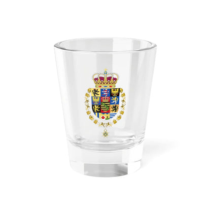 Coat of Arms of Frederick Augustus III of Saxony Order of Charles III (Germany) (Coat of Arms) Shot Glass 1.5oz 1.5oz - Go Mug Yourself