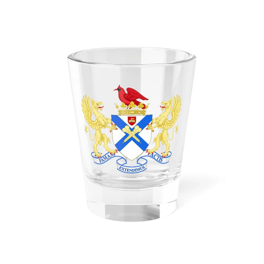 Coat of arms of Fredericksburg Virginia (United States) (Coat of Arms) Shot Glass 1.5oz 1.5oz - Go Mug Yourself