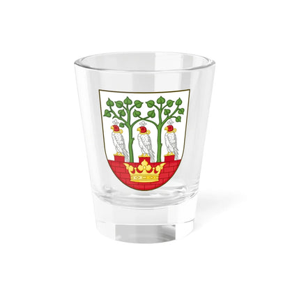 Coat of arms of Frederiksberg (Denmark) (Coat of Arms) Shot Glass 1.5oz 1.5oz - Go Mug Yourself