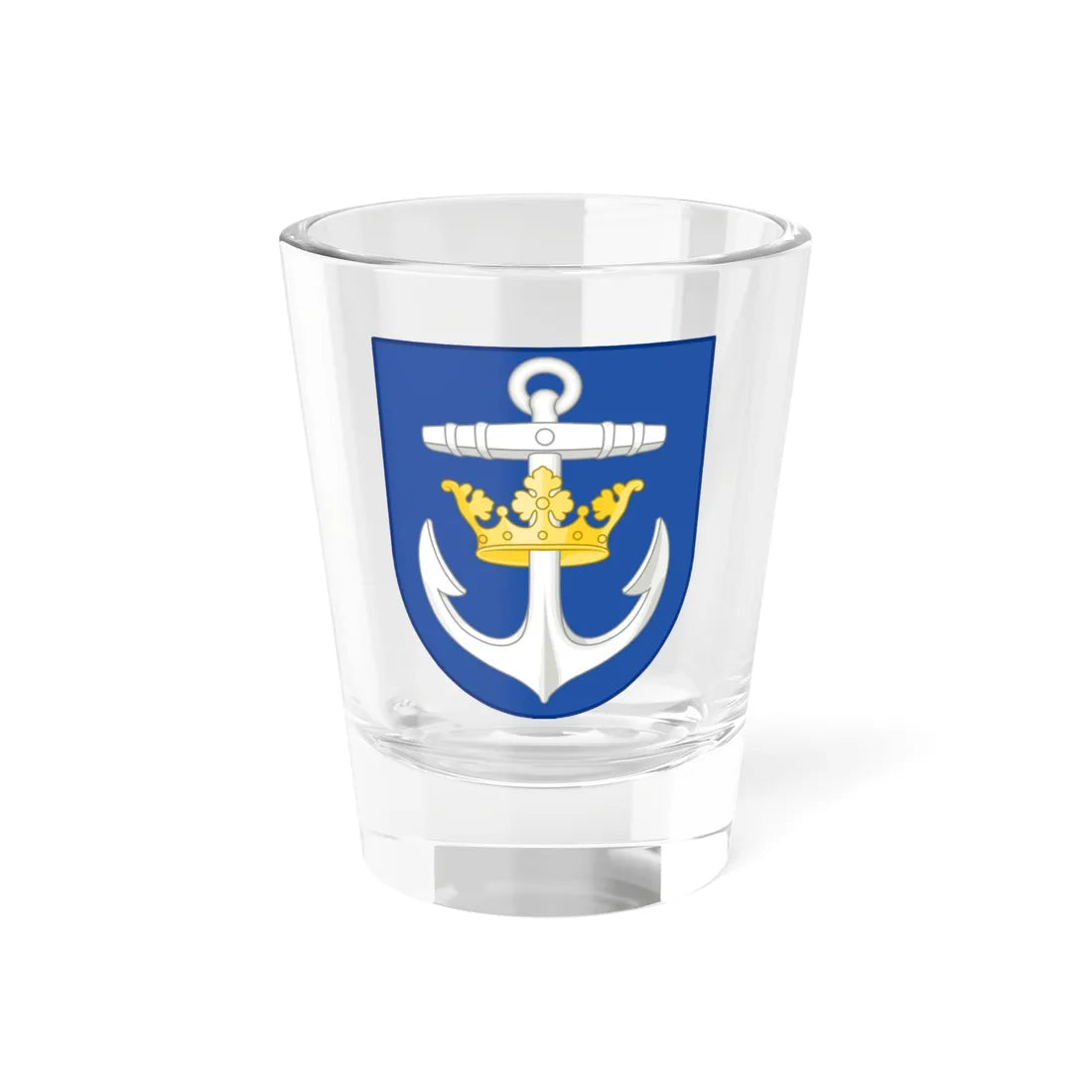 Coat of arms of Frederikshavn (Denmark) (Coat of Arms) Shot Glass 1.5oz 1.5oz - Go Mug Yourself