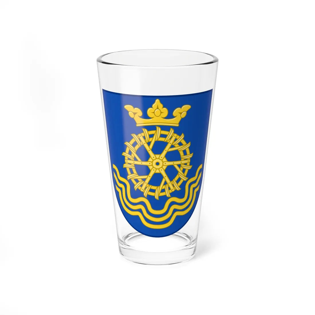 Coat of arms of Frederiksværk (Denmark) (Coat of Arms) Pint Glass 16oz 16oz - Go Mug Yourself
