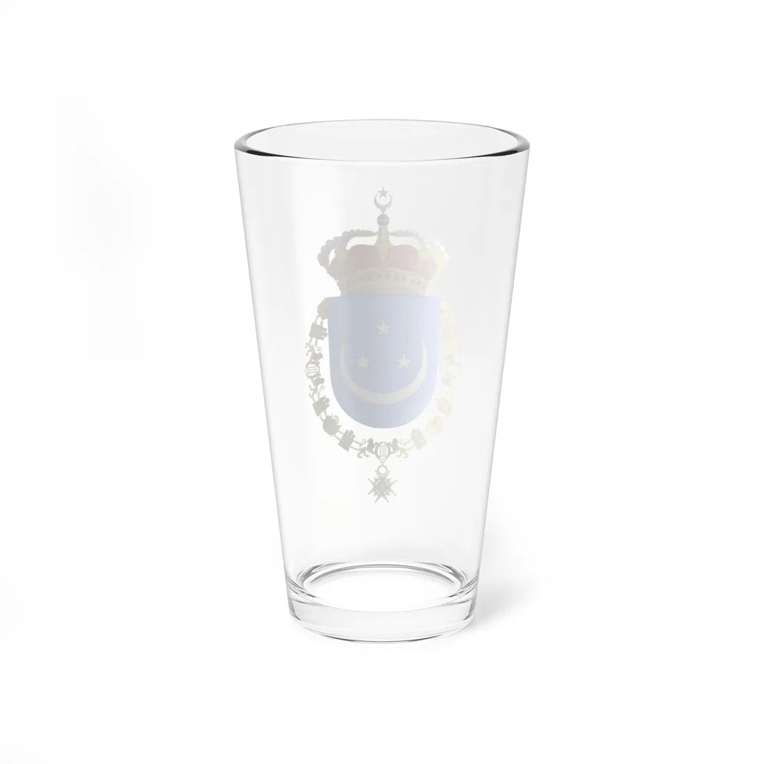 Coat of Arms of Fuad I of Egypt as Knight of the Order of Charles III (Egypt) (Coat of Arms) Pint Glass 16oz - Go Mug Yourself