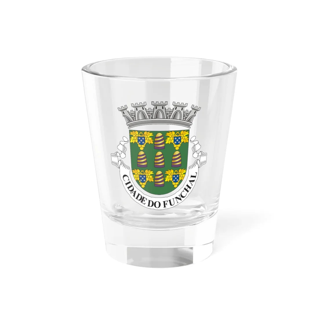 Coat of arms of Funchal (Coat of Arms) Shot Glass 1.5oz 1.5oz - Go Mug Yourself