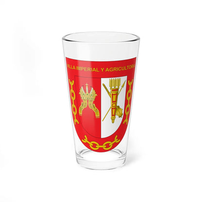 Coat of arms of Funza (Colombia) (Coat of Arms) Pint Glass 16oz 16oz - Go Mug Yourself