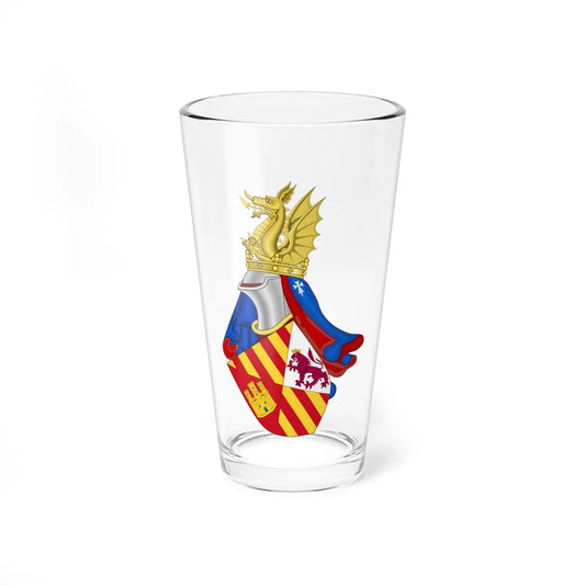 Coat of Arms of Future John II of Aragon as Prince (Spain) (Coat of Arms) Pint Glass 16oz 16oz - Go Mug Yourself
